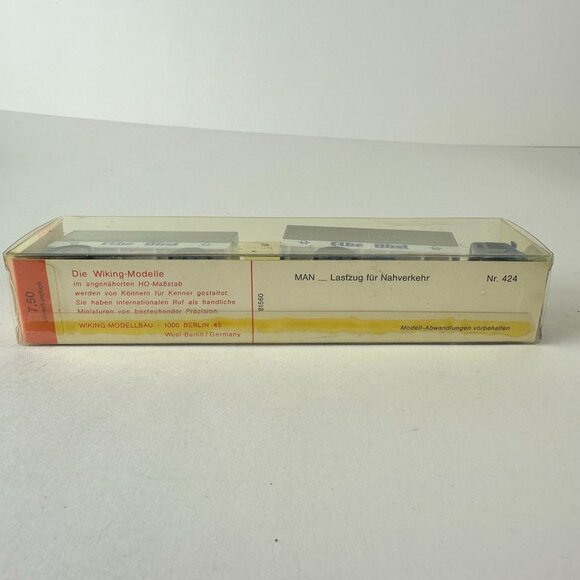 Vintage Wiking MAN Lastzug Model Truck Die-Cast HO Scale Elbe Obst - Picture 5 of 5